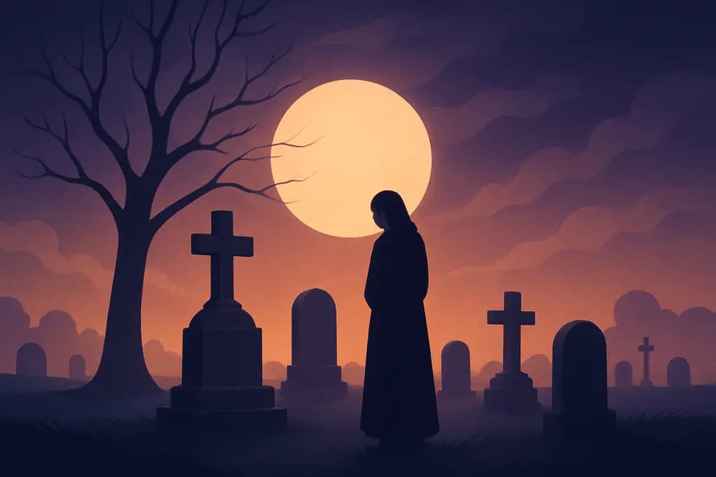 Dream illustration: Cemetery