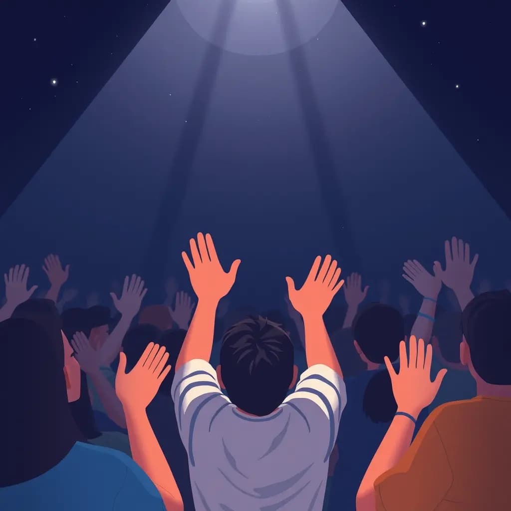 Dream illustration: Cheered or applauded by a crowd