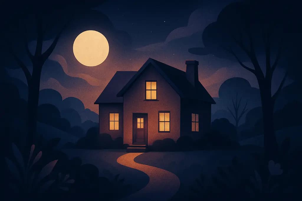 Dream illustration: Childhood home