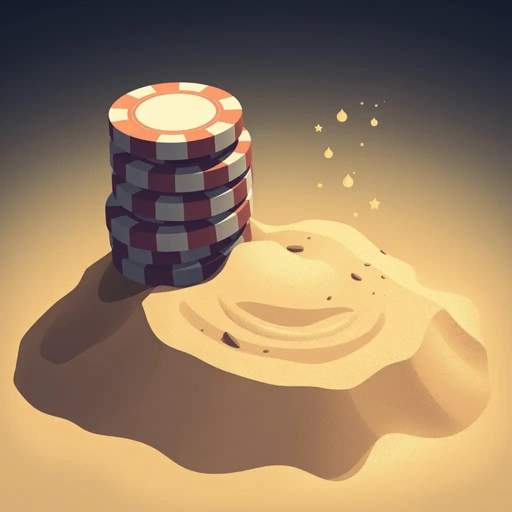 Dream illustration: Chips turn into sand
