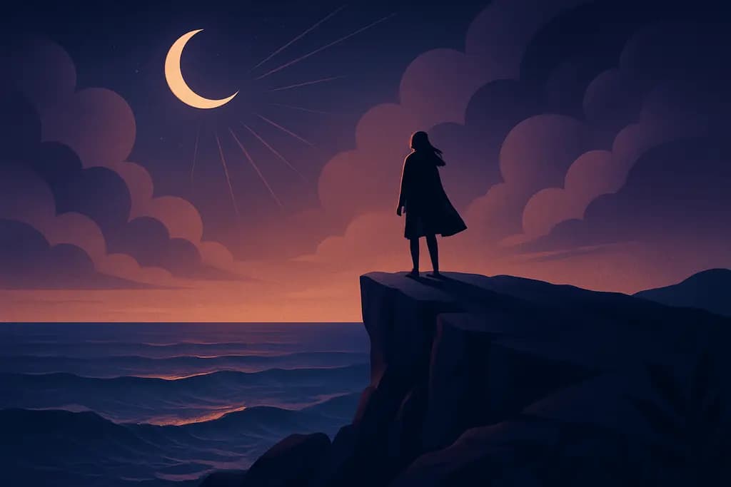 Dream illustration: Cliff Overlooking Ocean