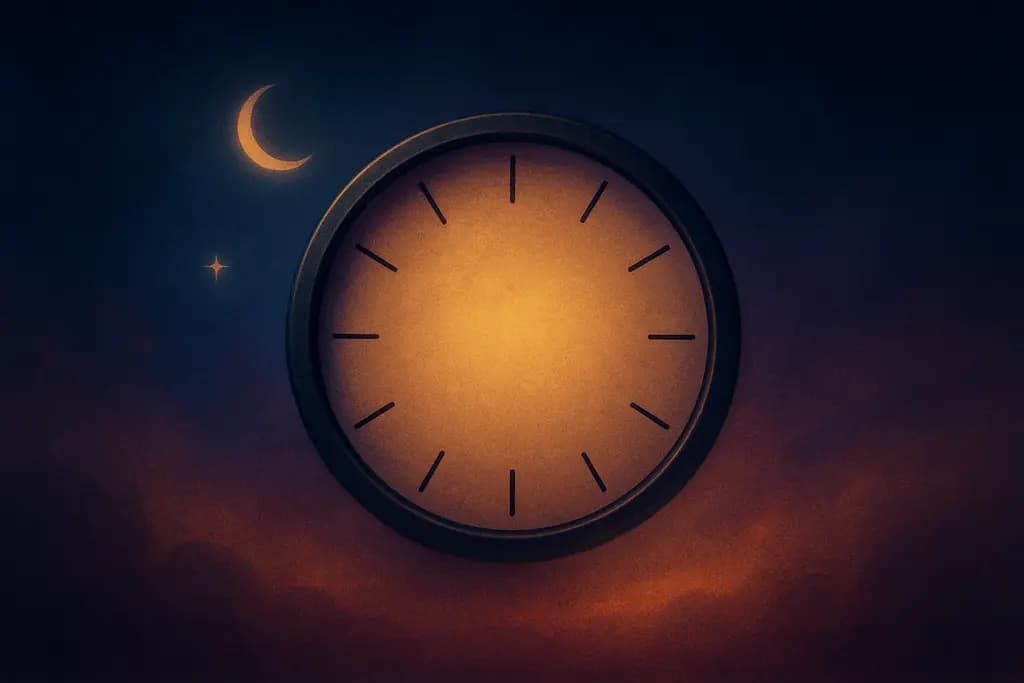 Dream illustration: Clock with no hands