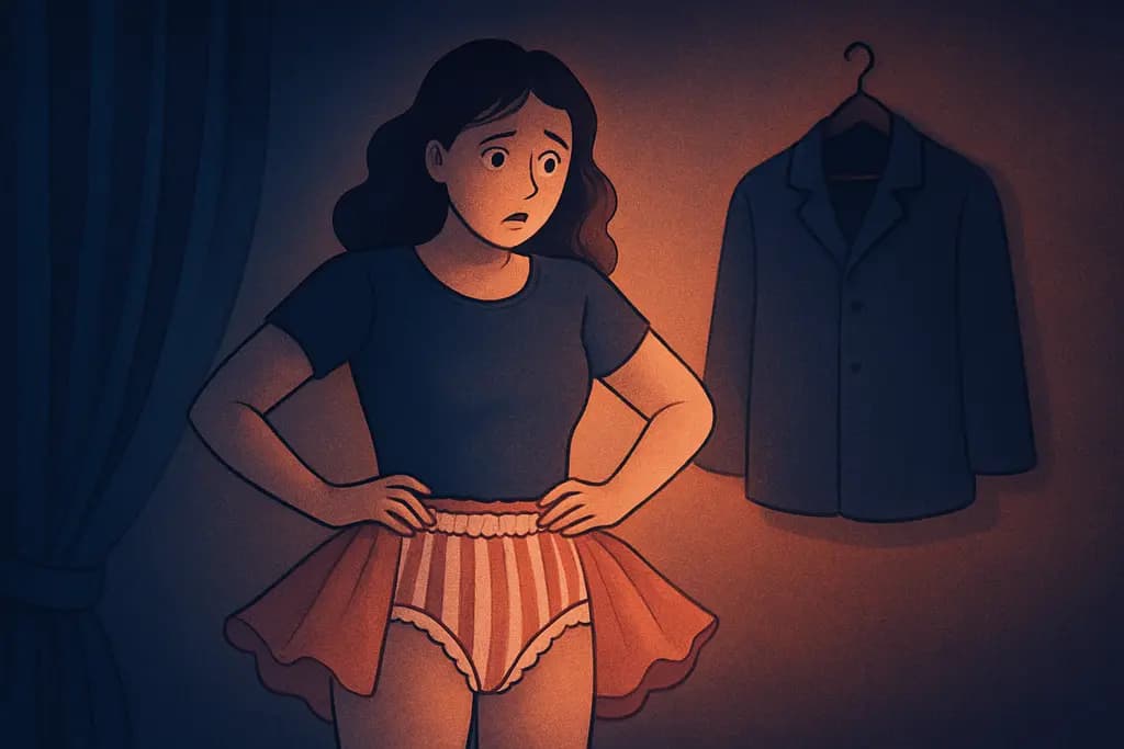 Dream illustration: Clothes changing into something embarrassing