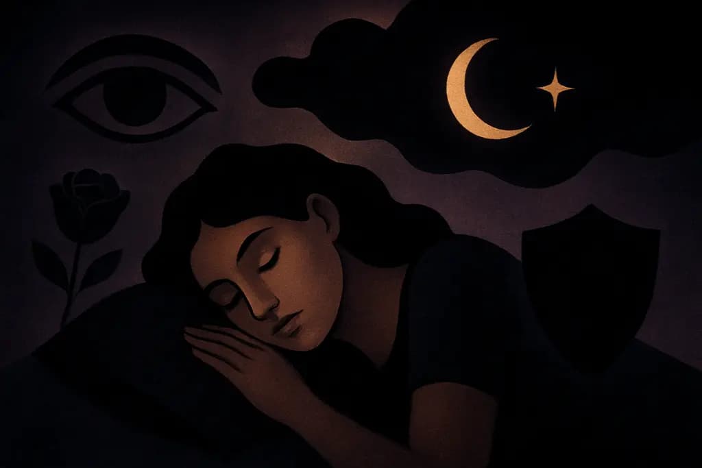 Dream illustration: Color: black