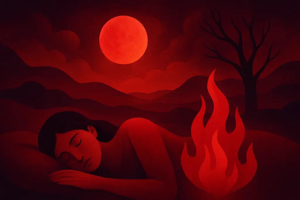 Dream illustration: Color: red