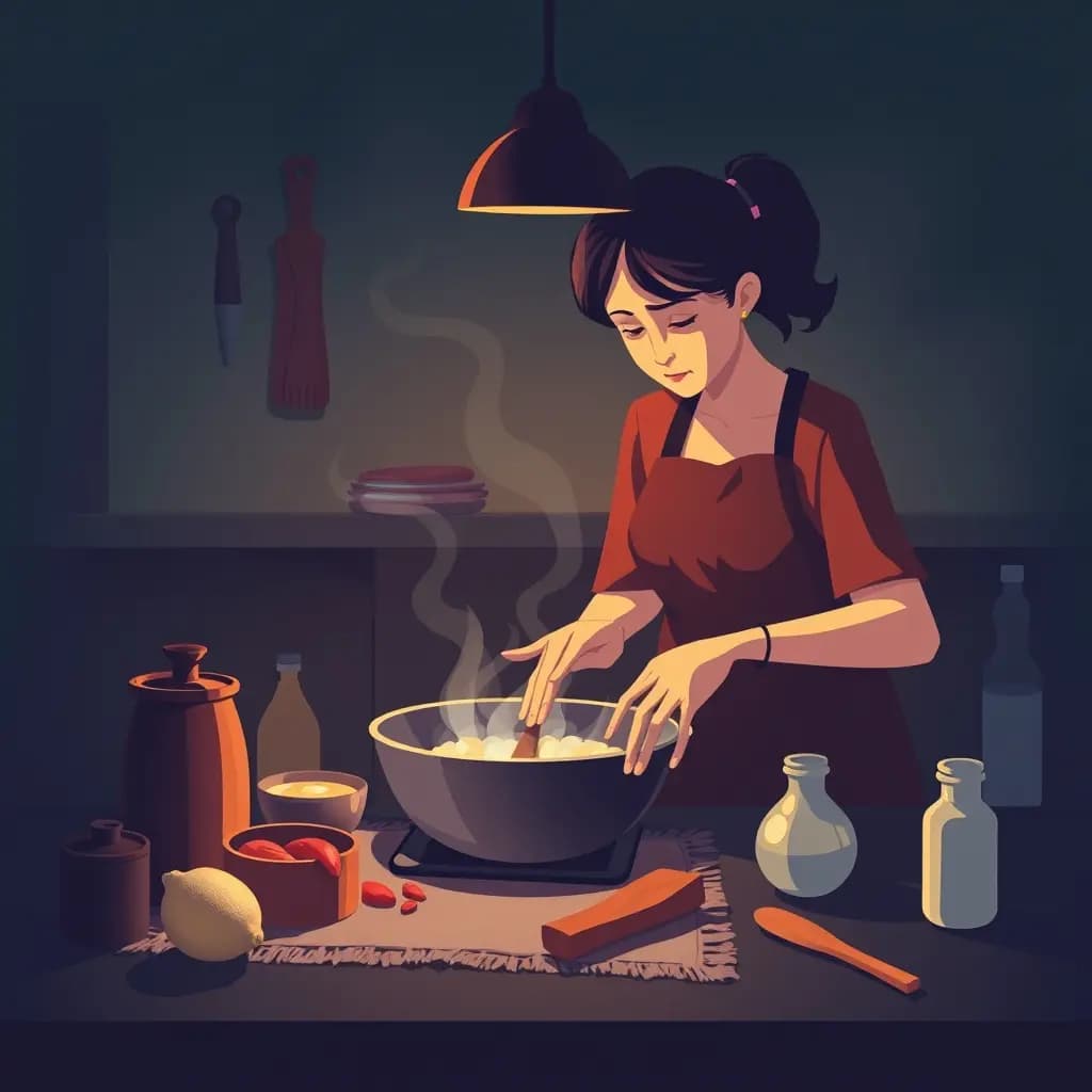Dream illustration: Cooking with missing ingredients