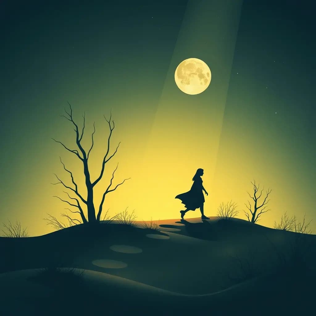 Dream illustration: Counting unseen footsteps