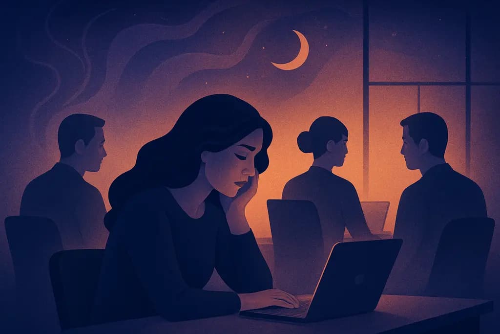 Dream illustration: Coworkers ignoring you
