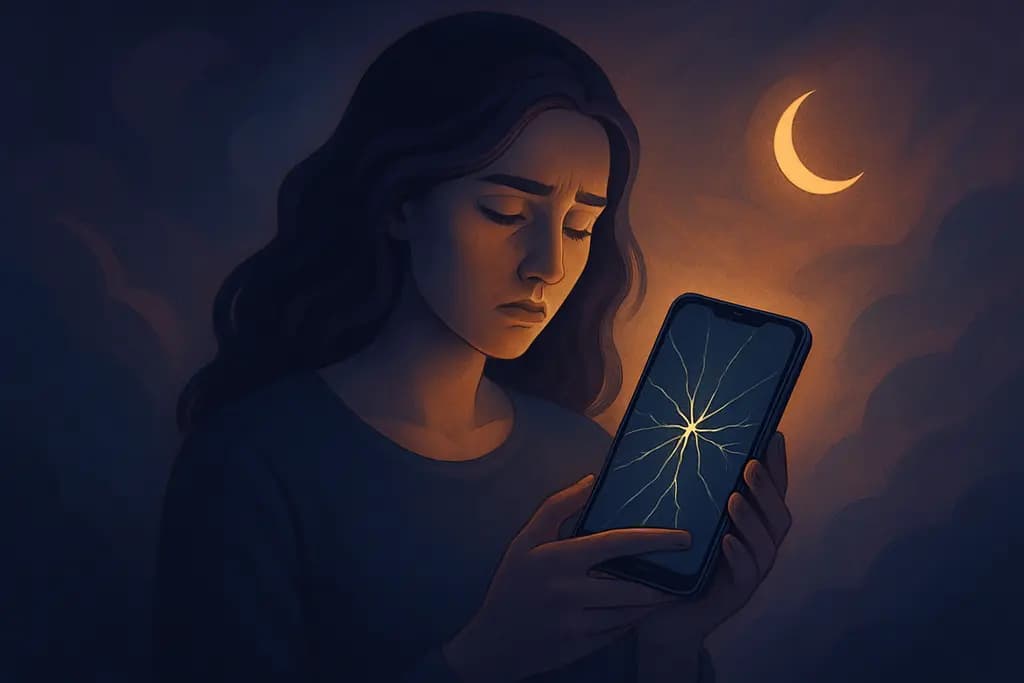 Dream illustration: Cracked Smartphone Screen