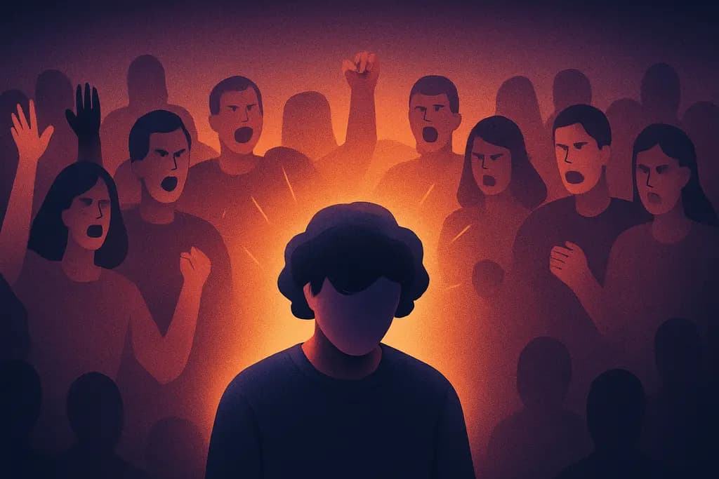 Dream illustration: Crowd cheering or booing you