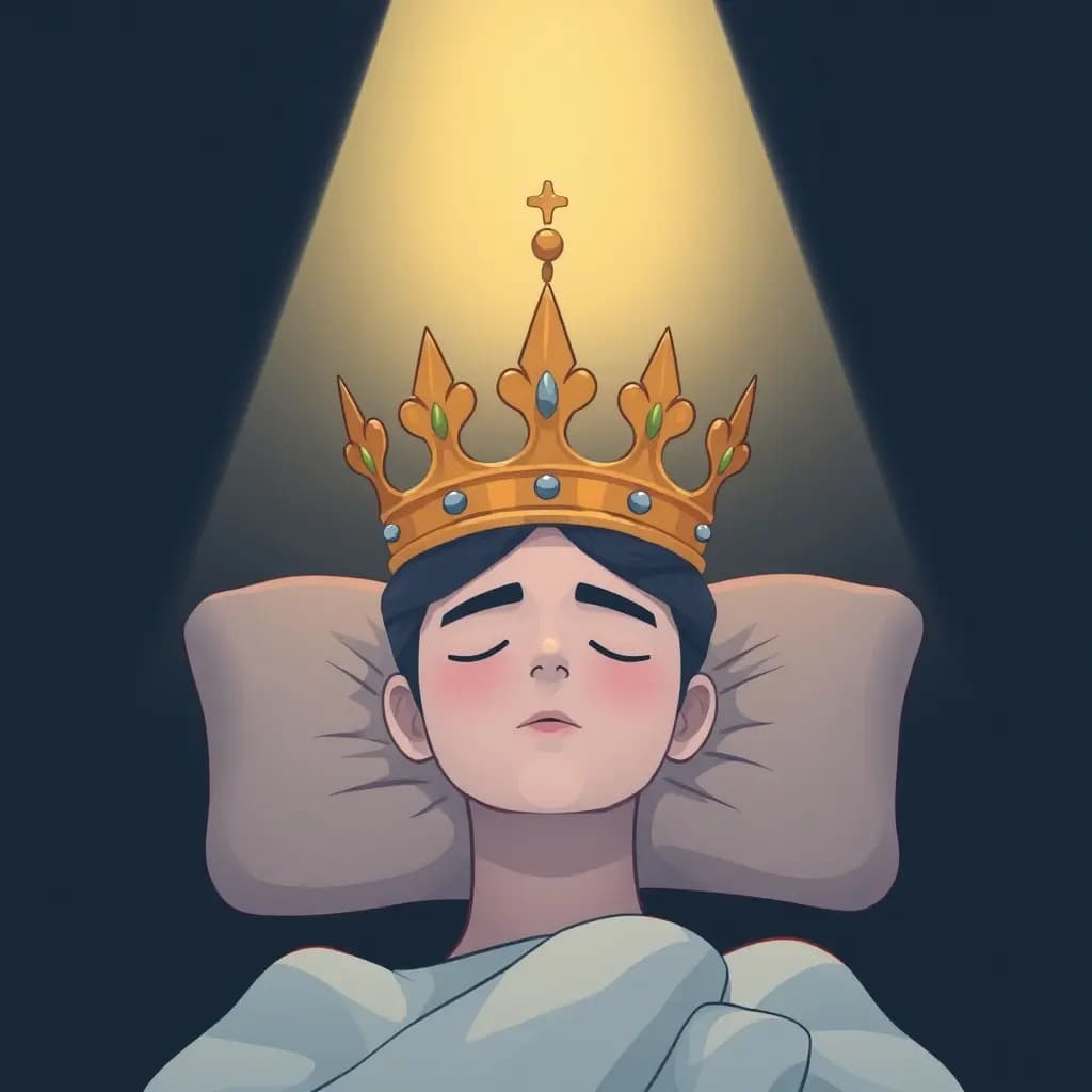Dream illustration: Crown stuck on your head