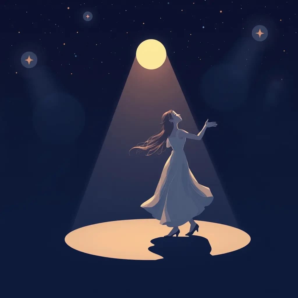 Dream illustration: Dance partner disappears mid-song
