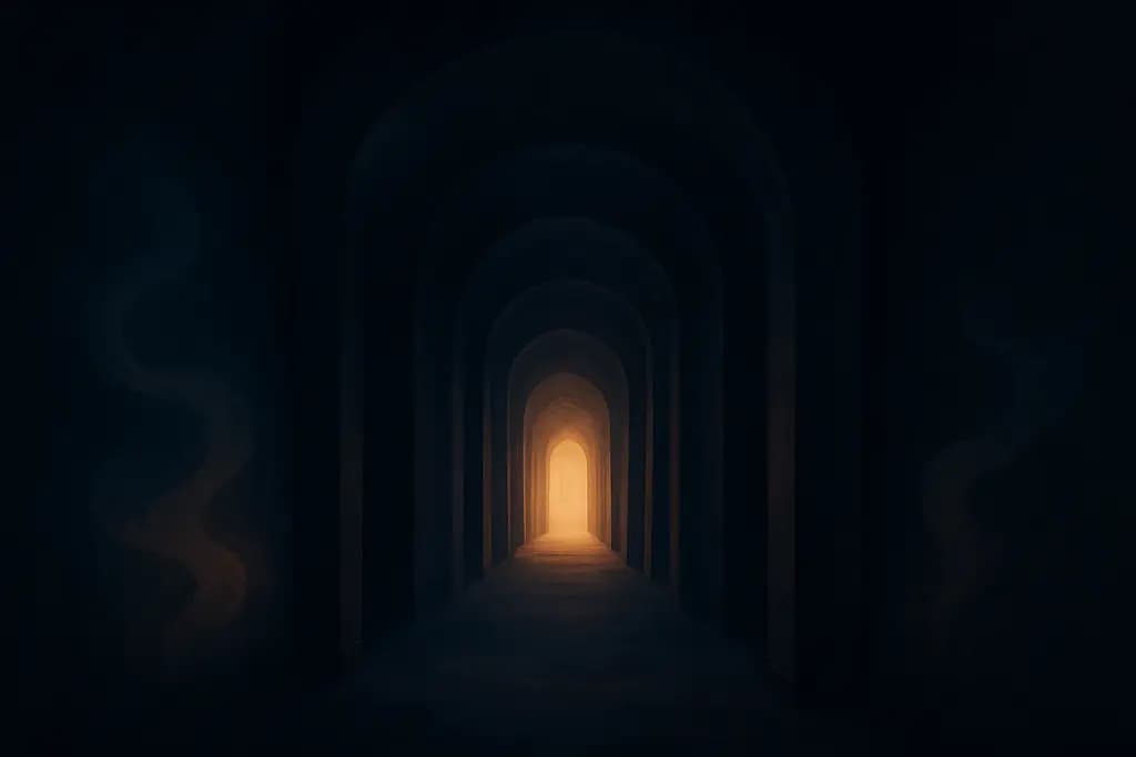 Dream illustration: Dark corridor