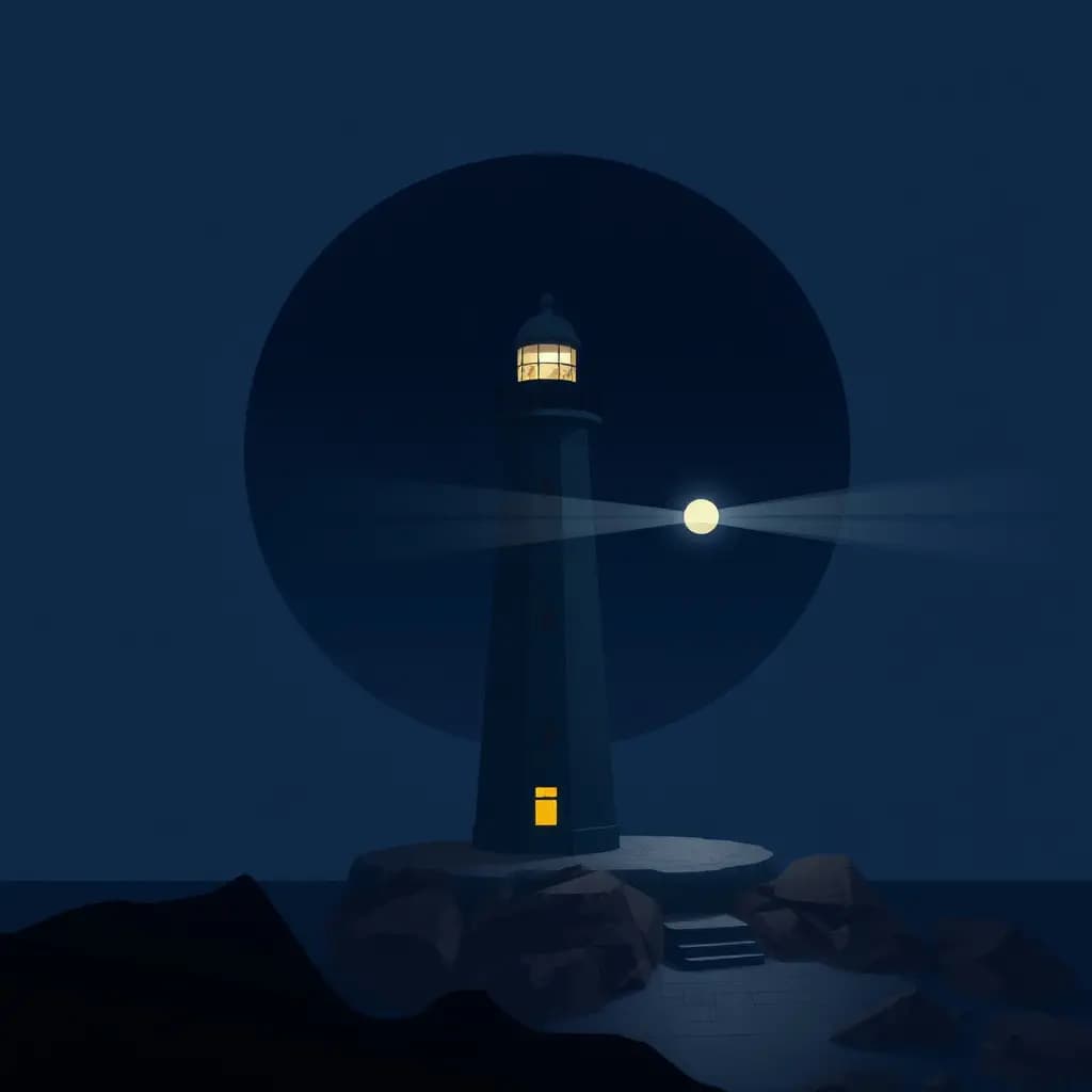 Dream illustration: Dark lighthouse