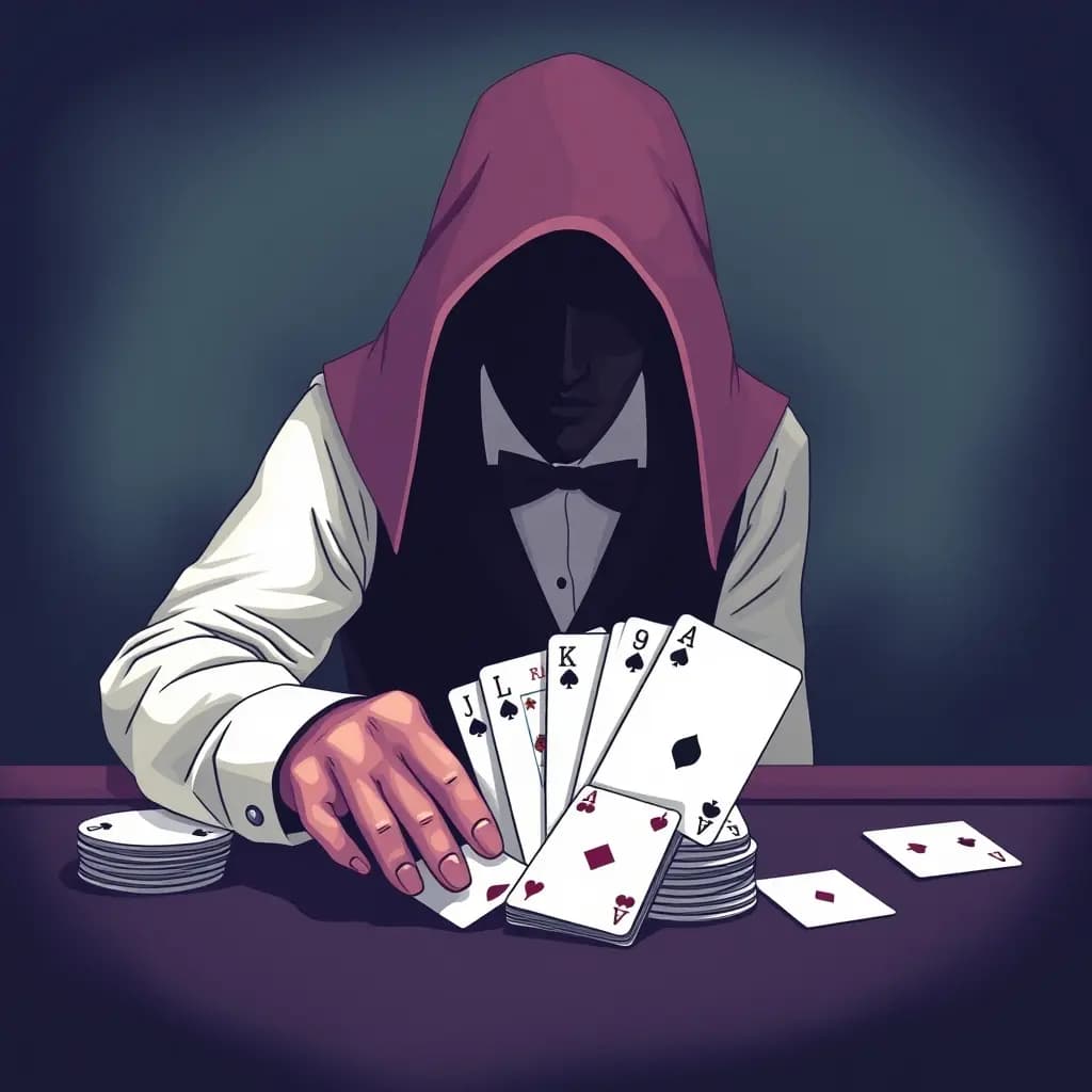 Dream illustration: Dealer deals blank cards