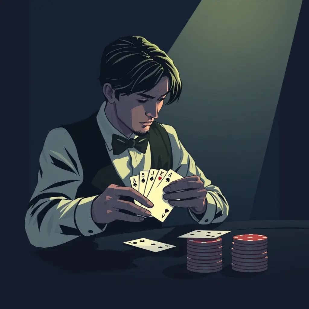Dream illustration: Dealer deals empty hands