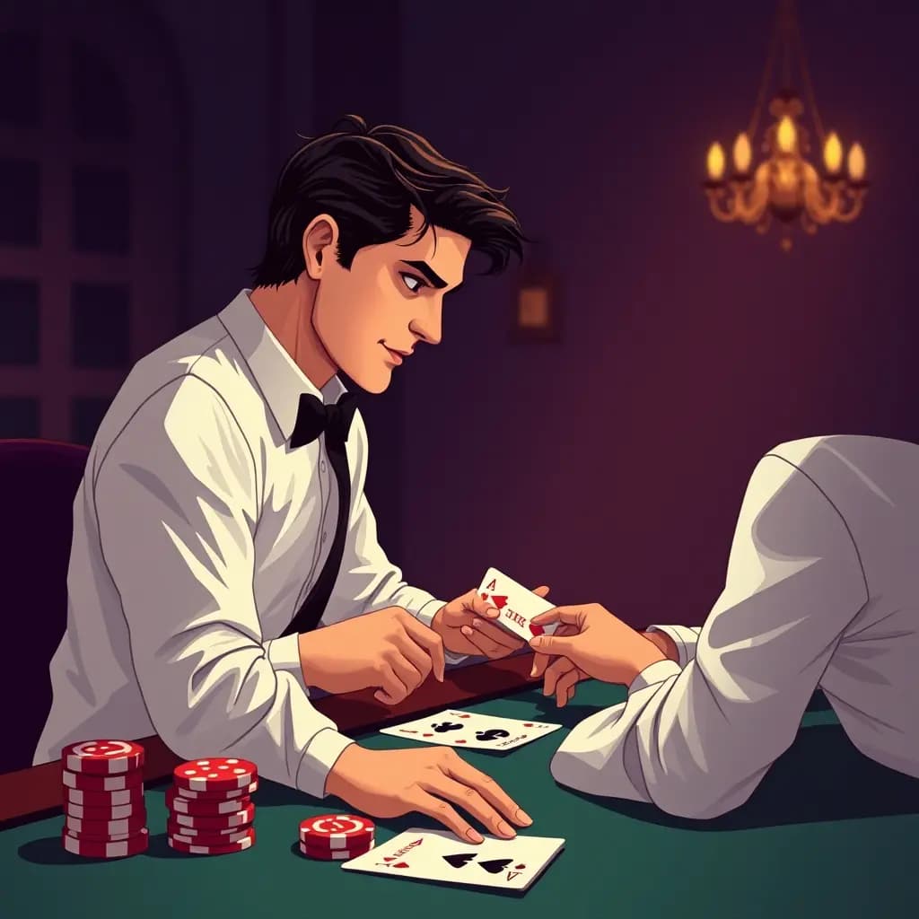 Dream illustration: the Dealer Having Blackjack