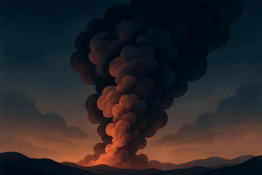 Dream illustration: Dense smoke or ash cloud