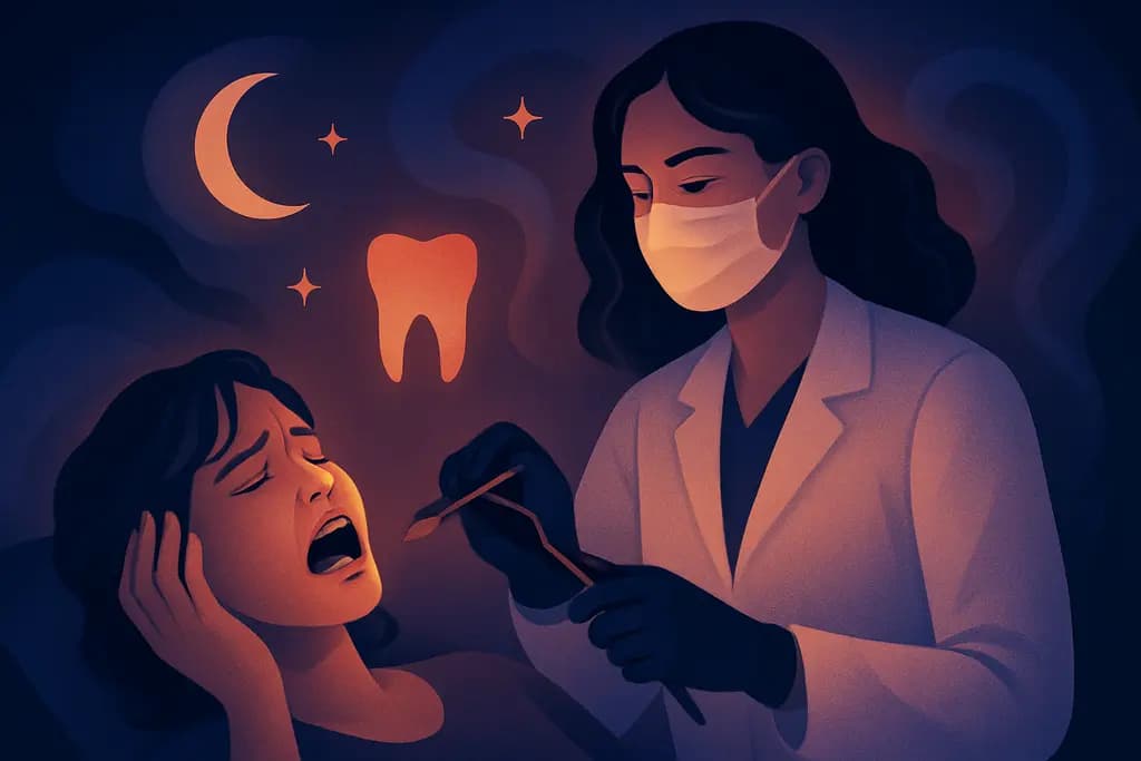 Dream illustration: Dentist pulling teeth