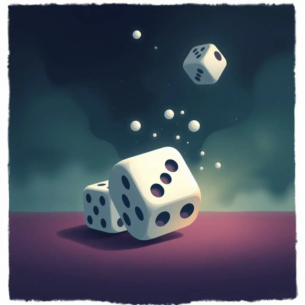 Dream illustration: Dice vanish as rolled