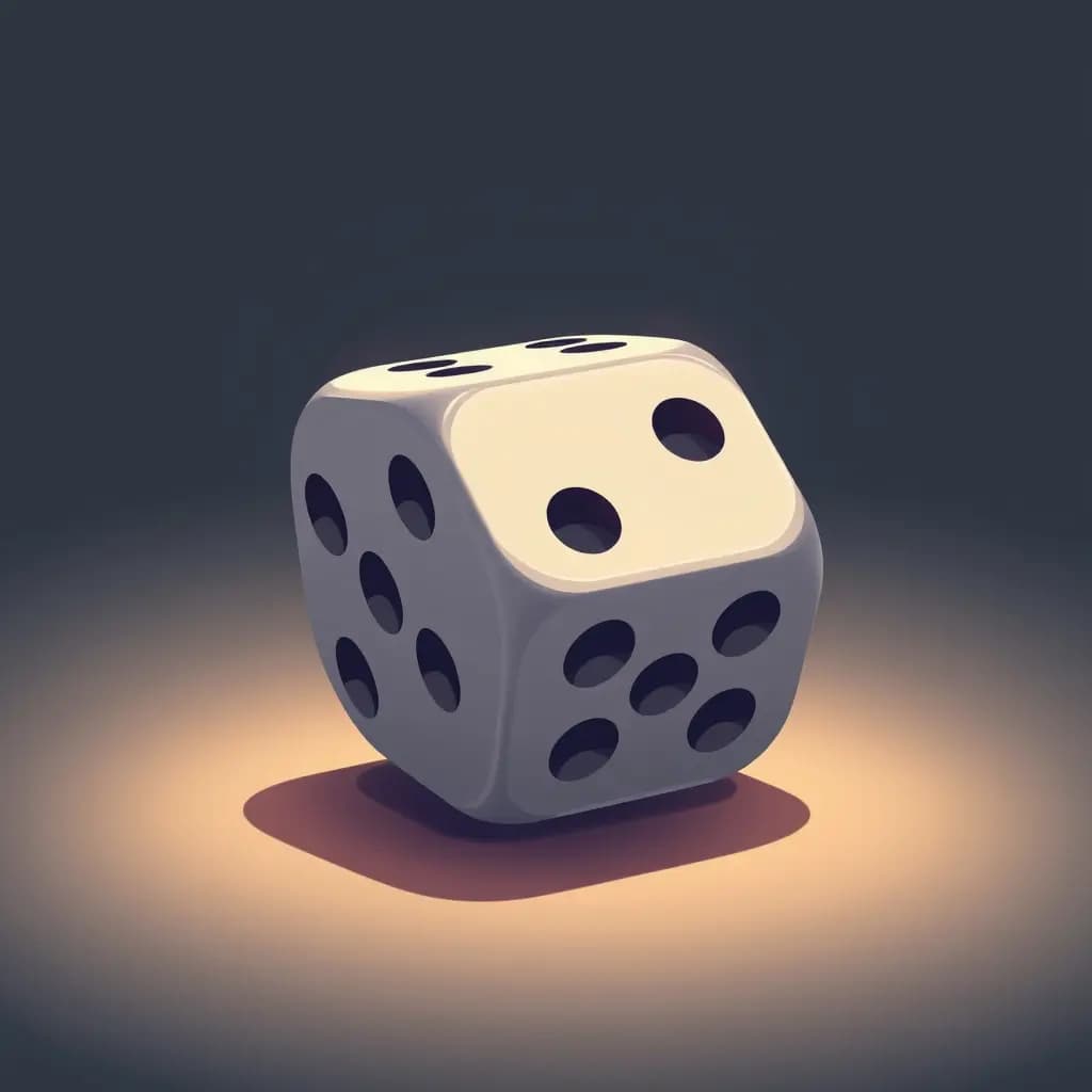 Dream illustration: Dice With No Numbers