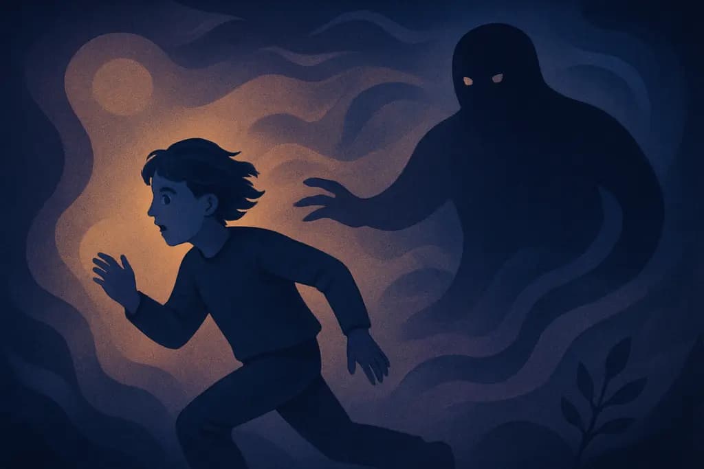 Dream illustration: discovering a secret family member chasing me in a dream