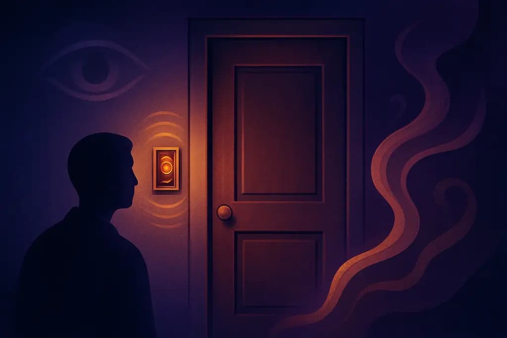 Dream illustration: Doorbell Rings but No One Is There