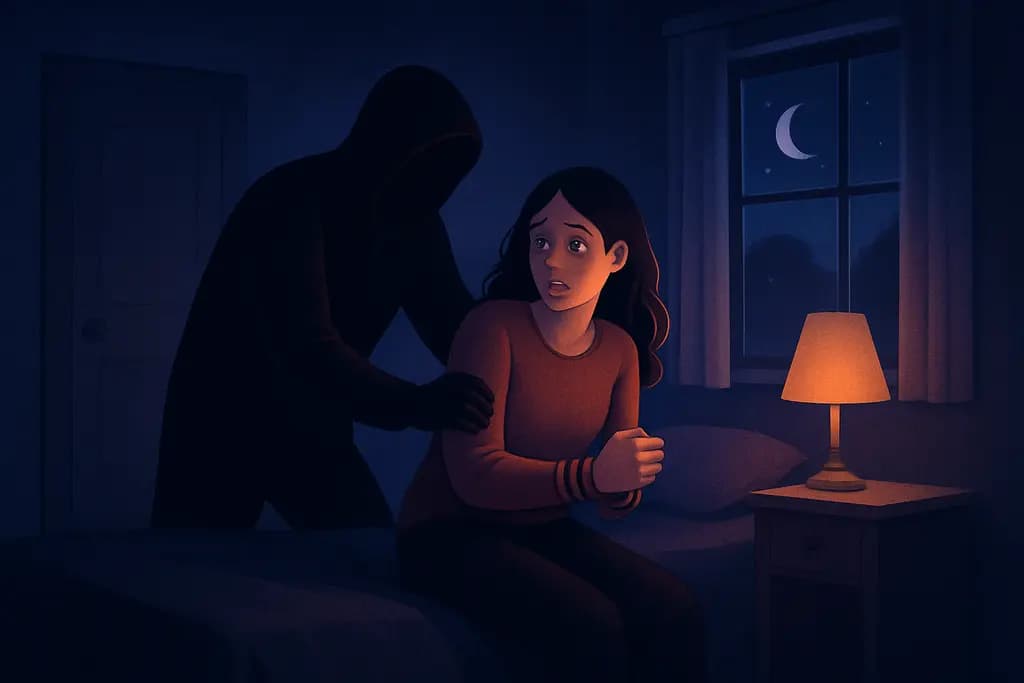Dream illustration: dream about being kidnapped in my house