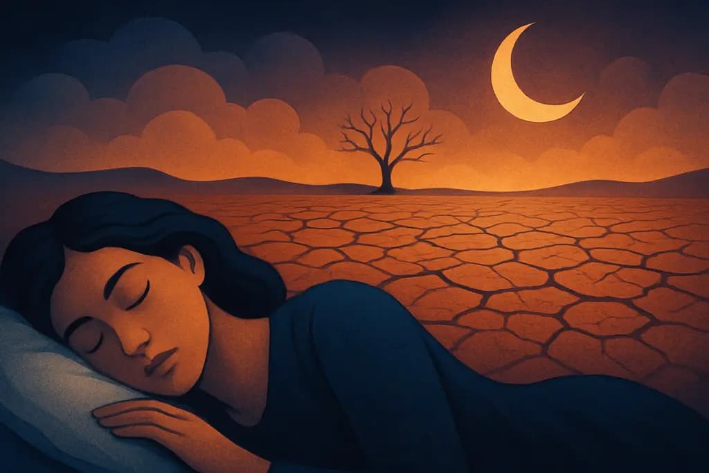Dream illustration: dream about drought and dry cracked earth