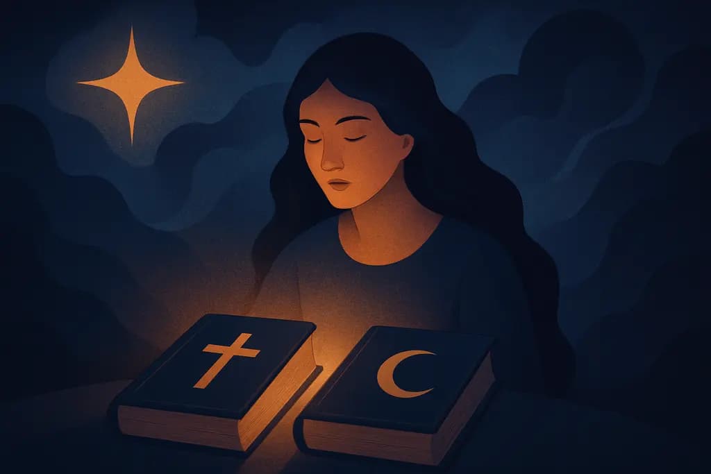 Dream illustration: dream about finding two holy books meaning