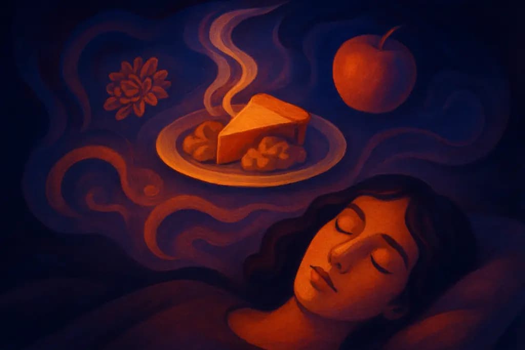 Dream illustration: dream about food that tastes like vivid memories
