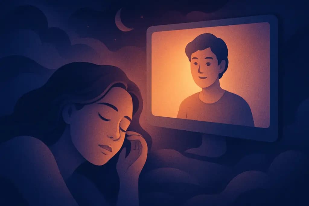Dream illustration: Dream About Joining a Video Call or Live Stream
