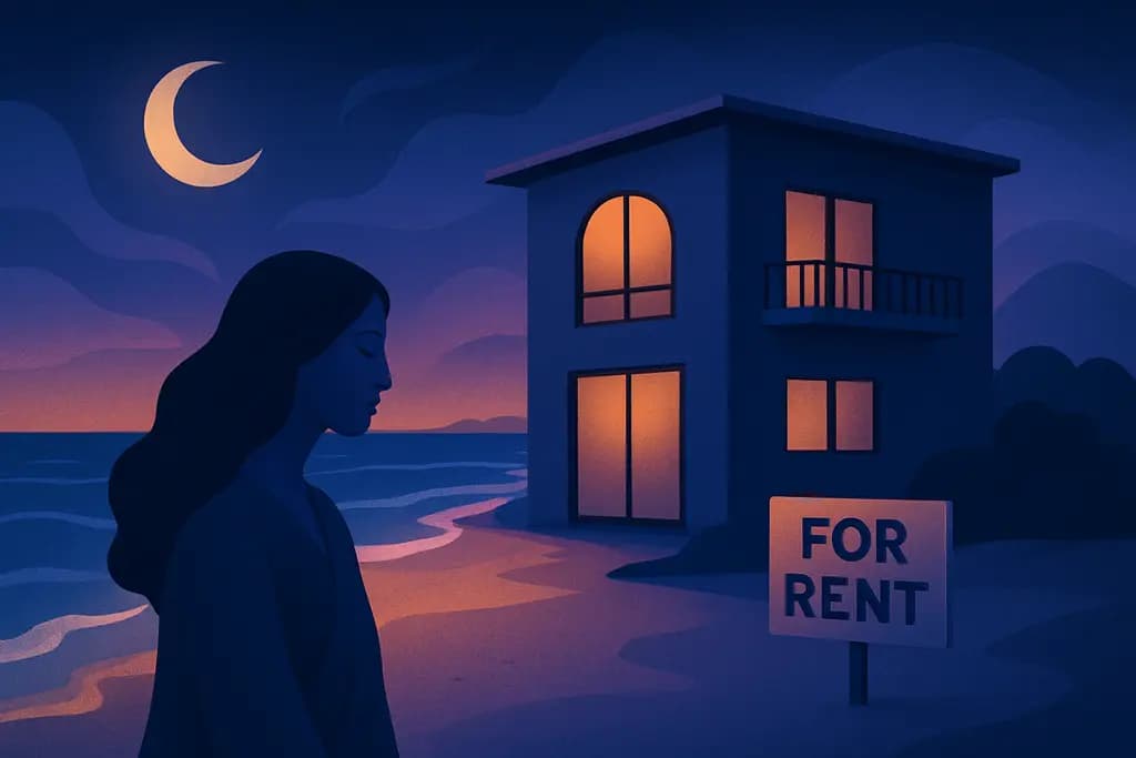 Dream illustration: dream about renting an apartment on the beach