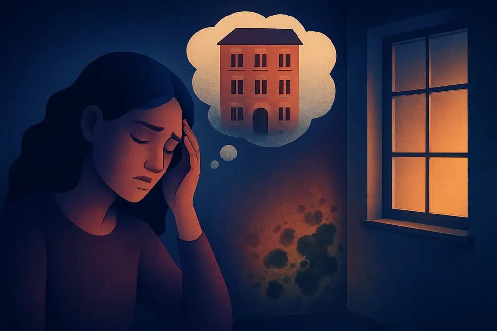 Dream illustration: dream about renting an apartment with mold