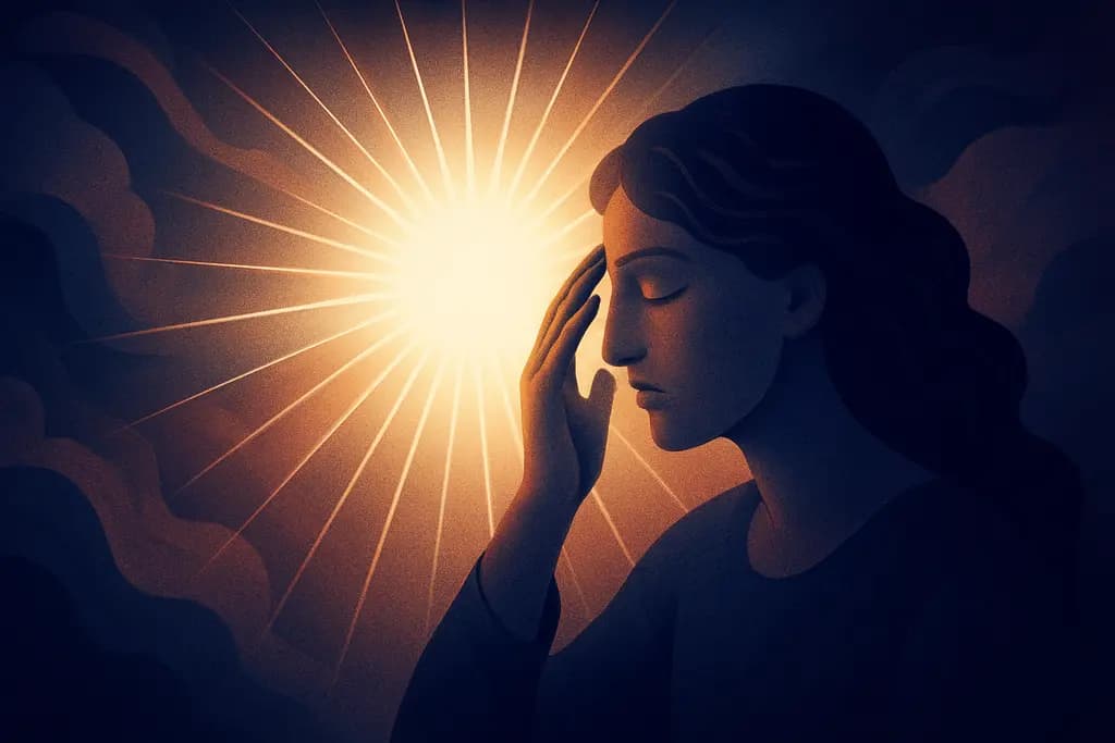 Dream illustration: dream about sudden blinding white light