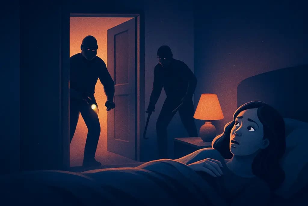 Dream illustration: dream about two burglars breaking in