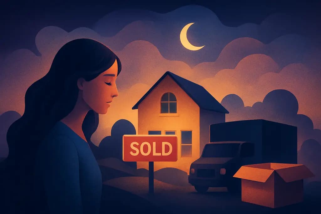 Dream illustration: dream meaning of selling my house and moving
