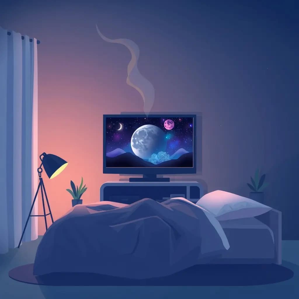 Dream illustration: Dream merges with television