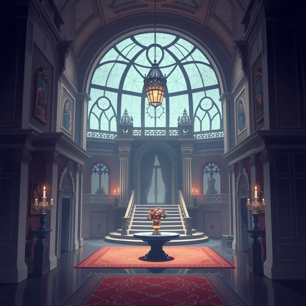 Dream illustration: Dream of mansion tour