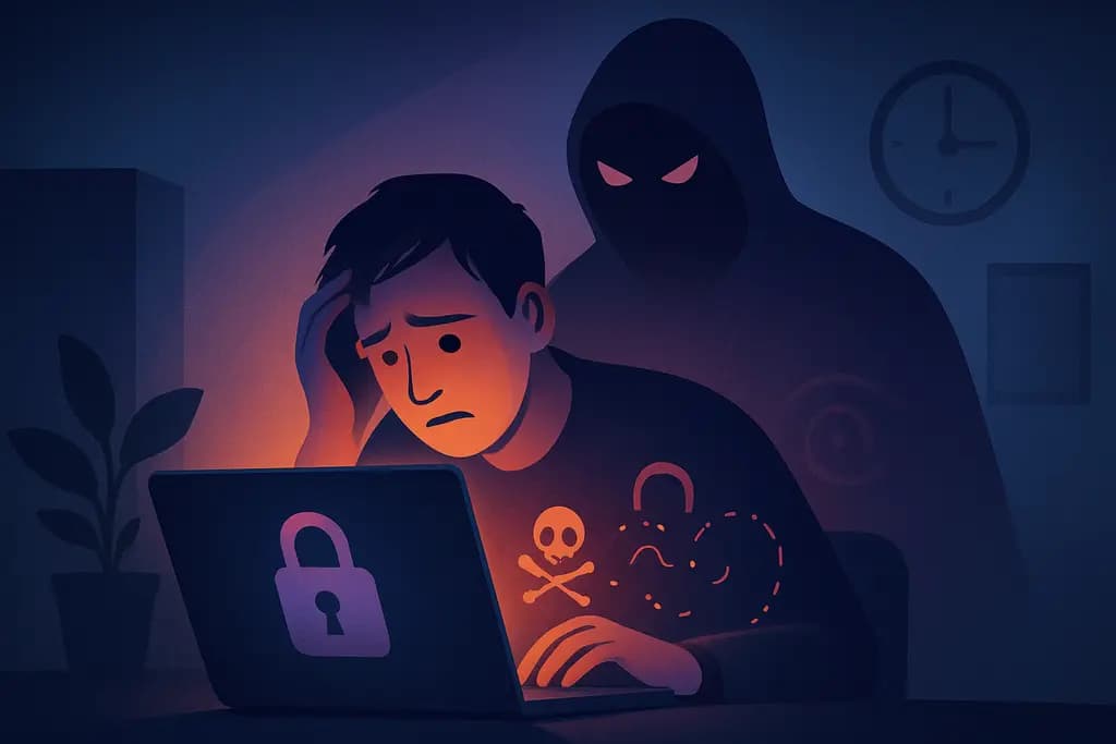 Dream illustration: dream of my computer being hacked at work