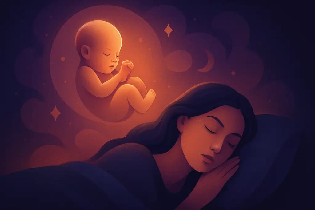 Dream illustration: dreaming of a baby being born
