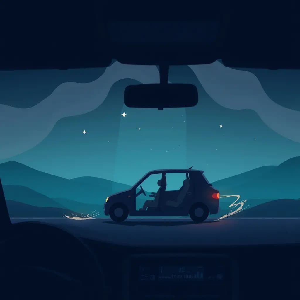 Dream illustration: Driverless vehicle or vehicle without a driver