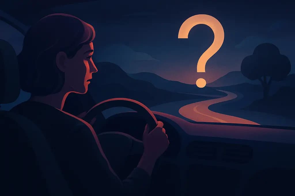 Dream illustration: Driving and losing your way