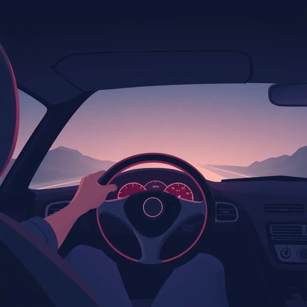 Dream illustration: Driving in reverse gear