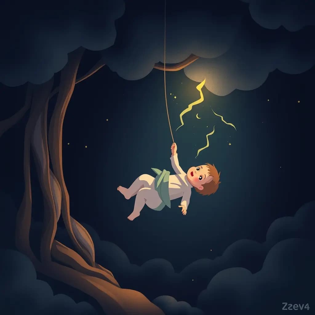 Dream illustration: Dropping baby and catching