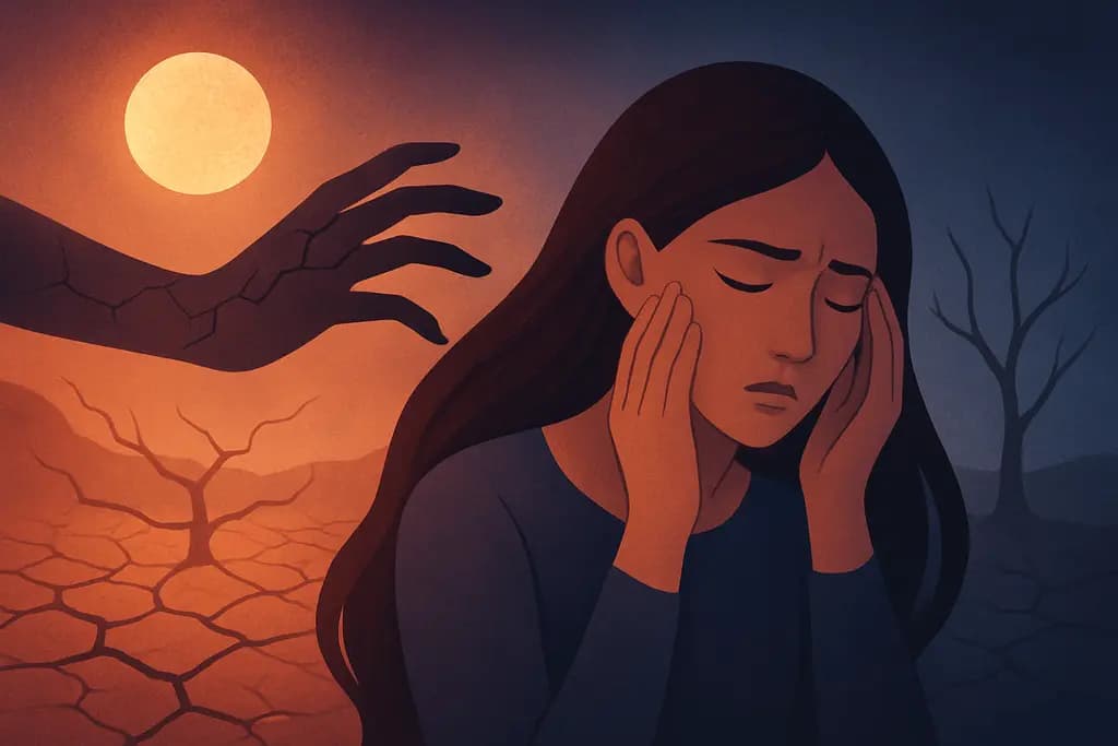 Dream illustration: drought attacking me dream