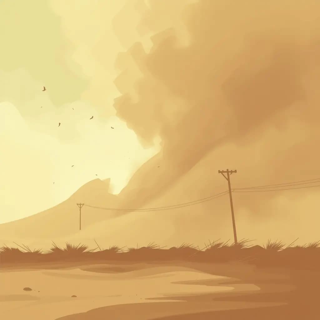 Dream illustration: Dust Storm