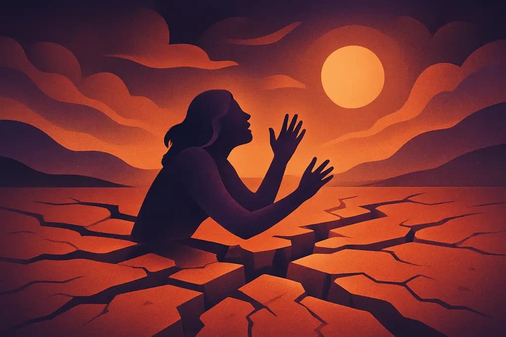 Dream illustration: Earthquake Shaking the Ground Beneath You