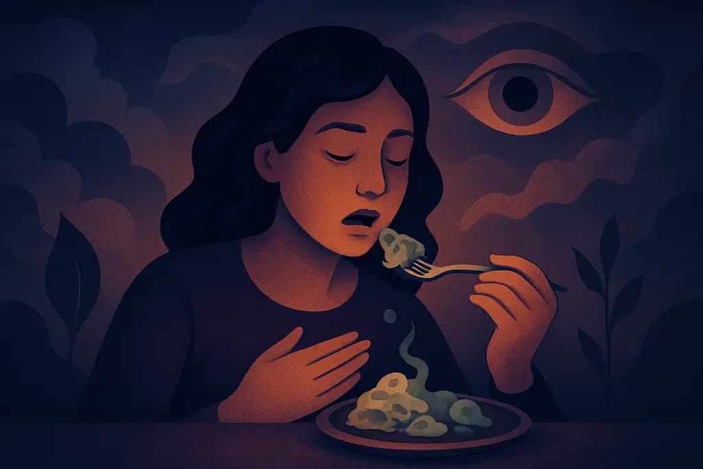 Dream illustration: Eating spoiled food