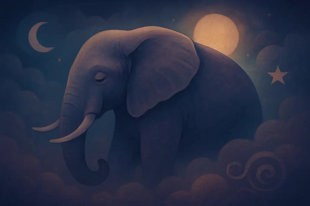 Dream illustration: Elephant appearing